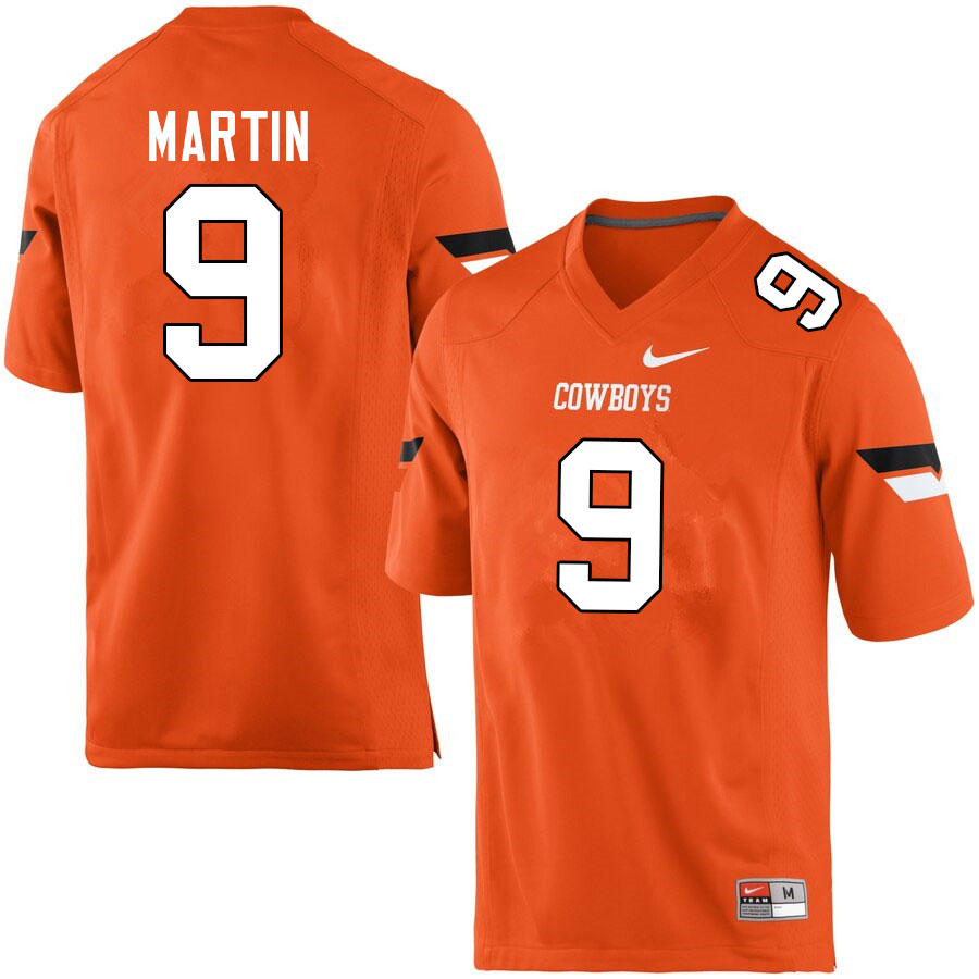Men #9 Brock Martin Oklahoma State Cowboys College Football Jerseys Sale-Orange - Click Image to Close
